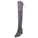 Fall / Winter 2023 Pointed, High Heel Women's Boots Fashion Zipper Thin Leg Strap Over-The-Knee Boots Elastic