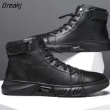 Autumn New High Top Work Shoes for Men Platform Ankle Boots Fashion Quality Boots Outdoor Booties Zapatos De