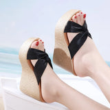 11Cm Muffin Thick Bottom Waterproof Table Female Sandals 2023 New Summer Ultra-High Heel