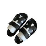 Breakj Summer New Thick-Bottomed Cool Slippers Large-Size Magic Sticker Wear Casual Women's