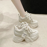 Breakj Inner Height Of The Old Dad Shoes Women's Thick Soles 9Cm 2025 Summer New Small Casual Small White Women