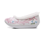 Breakj Shoes, Hanfu Shoes Single Shoes / Cotton Shoes Ancient Costume Ming Embroidered Cloth Shoes Warped Head