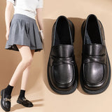 Size 42 Small Leather Shoes Female Niche Design Sense 2024 Spring / Summer New Soft Leather Flat Bottom Office Worker A Foot