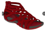 Summer Women Sandals Round Toe Hollow wedges Sandals Casual Closed Toe Flat Rome Sandals plus size Leopard