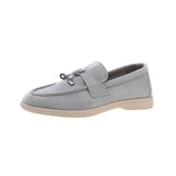 Summer New Sweet Women's Flat Shoes Bean Shoes Autumn Lazy Solid Color Round Head Single Shoes Women's 42 Plus Size