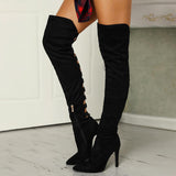 Breakj Women's Boots 2025 Fashion Tips Behind The Hollow Height And Large Size 40-43 Women's