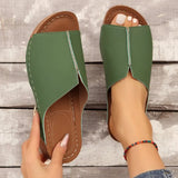 2024 Summer New Slope Heel Thick Soles Large Size Casual Fashion Simple Thick Soles For Women's