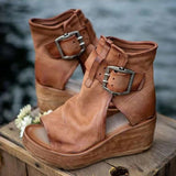 Sandals Summer High-Heeled Heel Sandals Women's 2024 New High-Heeled Thick-Soled Fish Mouth Sandals Size