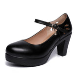 Model Cheongsam T Taiwan Waterproof Platform High Heels Thick Heels Large-Size Professional Work Shoes Show Single Shoe