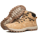 Winter High-Top Men's And Women's Shoes Warm Plus Velvet Shoes Men's Shoes Outdoor Snow Boots Anti-Slip Hiking