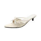 Breakj French Bow Tip-Tip Cool Slippers In The Summer Of 2025 Gentle Fine And Stylish Casual Wear