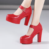 High Heel 12Cm Cheongsam Model Catwalk Shoes Women's Thick Soles Waterproof Platform Silver Round Head Stage Performance Shoes Women's Singles
