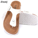 Women's Vintage Slippers Thick Bottom Retro Flat Sandals Buckle Strap Outside Summer Woman Shoes Ladies Slides Female