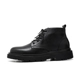 Breakj Help Martin Boots Male Handsome Autumn British Locomotive Ins Leather Shoes Port Style Couples Work Boots