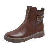 Boots British Style 2023 Autumn And Winter New Spring And Autumn Single Boots Retro Thick Soles Chelsea Short Boots In