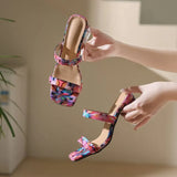 Breakj Spring And Summer New Crystal And Transparent Slippers Women's Heads With High-Color High-Smelly