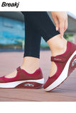 Women's Walking Shoes Lightweight Mesh Breathable Sneakers Fashion Casual Shoes Cushion Flat