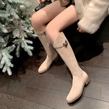 Comfortable Low Heel Boots 2023 New Oblique Temperament Girl Boots Are