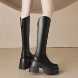 Breakj Style High-Sleeve Boots Winter 2025 Korean Version Of The Burst Net Red With The Same Leg Long Thin Fashion