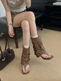 Breakj Design Rider Boots 2025 New Square Head Thick And High Fashion Cool Boots