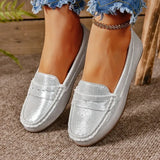Breakj Bean Shoes 2025 New Four-Season Light Casual Shoes Fashion Lazy One-Legged Women's Shoes Round Head Women's Single
