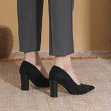 Style Pumps Pointed Black High Heels for Women 5cm 7cm 9cm Versatile Commuting Single Shoes Fashion Heels Women