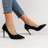 Breakj New Sexy Velvet High-Heeled High-Heeled High-Heeled High-Heeled High-Heeled Shoes Commute A Single Shoe Large