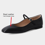 Size 34-40 Flats Shoes For Women 2023 Summer Fashion Low Heels Shoes Real Leather Luxury Designer Pump Casual
