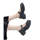 Breakj Jane Women's Shoes Mary Shoes Women's New Fashion Thick Heel Dresses In Spring And Autumn