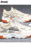 Men Sneakers Spring New Breathable Comfortable Vulcanized Shoes Male Lace-up Casual Flat Running Trend Platform
