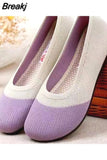 Summer Breathable Mesh Soft Flat Shoes for Women Elasticity Casual Shoes Non-slip Sneakers Lightweight Women