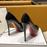 Breakj Waterproof Port Style Temperament New Spring And Autumn Retro High Heels Single Shoes 2025 Fine Heel