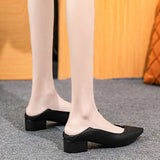 Breakj Single Shoes Women 2025 Work Clothes To Work Shoes Coarse Heel Do Not Tired Women Shoes Professional Work Shoes Women