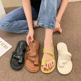 New Women's High Heels Sandals Open Toe Summer Solid Soft Comfortable Casual Comfortable Solid Color Women's
