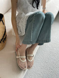 Breakj New Fishing Net Hollow Low Help Shallow Single Shoes Women's
