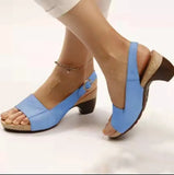 Breakj Plus Size Spring / Summer 2023 New Fishmouth Beach Sandal With High