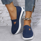 Summer Mesh Breathable Ladies Sneakers 2022 Hollow Out Slip on Flat Shoes Women Plus Size 43 Platform Loafers