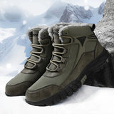 Breakj Hiking Large Snow Boots Men Plus Thick Sneakers Waterproof Cold To Keep Warm High-Tight Cotton Boots