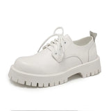 Breakj 2023 New Platform Increased Large-Size Overalls Round Head Men's Shoes 45 Fashion Versatile Small Leather Shoes 46