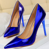 Leather Woman Pumps BIGTREE Shoes New High Heels Shoes Sexy Women Heels Pointed Toe Women Basic Pump Heels Plus Size