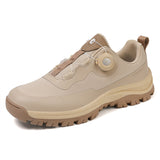 Spin-Button Hiking Shoes Men's Free Lace Breathable Travel Leisure Hiking