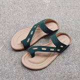 Clip Toe Slipper Hollow Out Splicing Flat Bottom Casual 414243 Large Size Cool