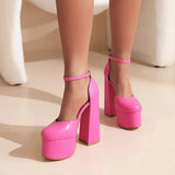 Spring and Summer New Women's Sandals Thick Heels Super High Heel Waterproof Platform Catwalk Fashion Women's