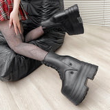 Breakj High Shoes Cos One Thick Sole Height Martin Boots Small Size Summer Exhibition Loose Cake Thick Soles