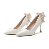 High Heels Female Autumn Fine Heel 2023 New French Temperament Small Heel Shoes Bride Main Wedding Shoe