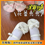 Breakj Wind Soft Bottom Mary Jane Leather Shoes 2025 New Word-Button Round Head Sweet Cute Lo