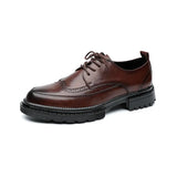 Breakj Men's Korean Version Wedding Groom Shoes Male Business Dress British Wind And Velvet Casual Shoes Px
