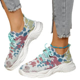 Breakj Flower Sports Single Shoes Women 2025 New Fashion Flat-Bottom Single Size Thaid With