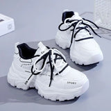 2023 New Platform Single Sole Mesh Breathable Sports Shoes Female Students Wear Casual Dad