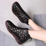 Summer Sandals Women's Breathable Hole Flat Soft Non-slip Comfortable Shoes Sandalias De Mujer
